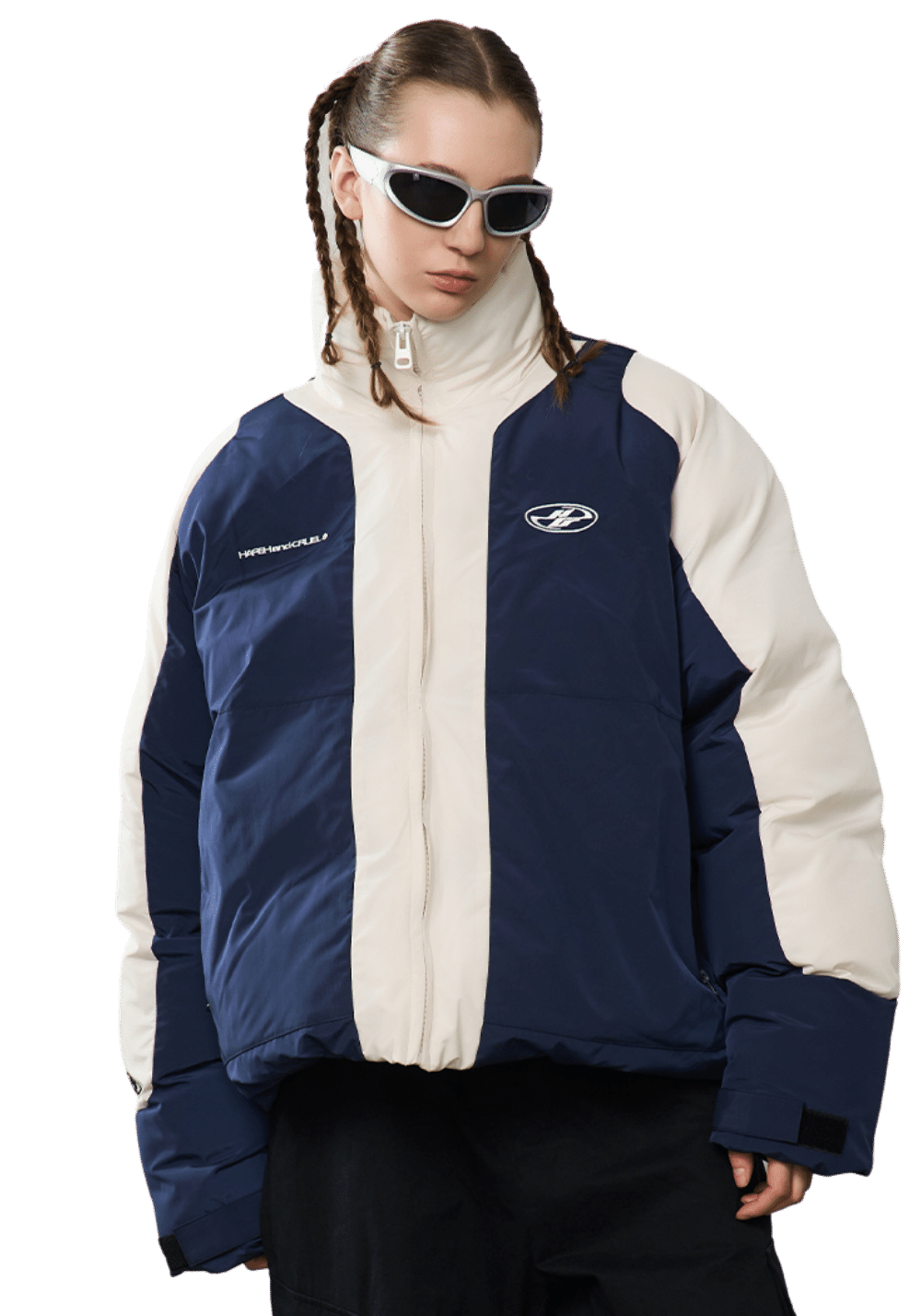 Embroidered Racing Style Padded Jacket - PSYLOS 1, Embroidered Racing Style Padded Jacket, Jacket, HARSH AND CRUEL, PSYLOS 1