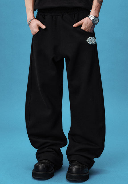 YADcrew丨Pearl Puzzle Logo Scimitar Sweatpants - PSYLOS 1, YADcrew丨Pearl Puzzle Logo Scimitar Sweatpants, Pants, YADcrew•JAPAN, PSYLOS 1