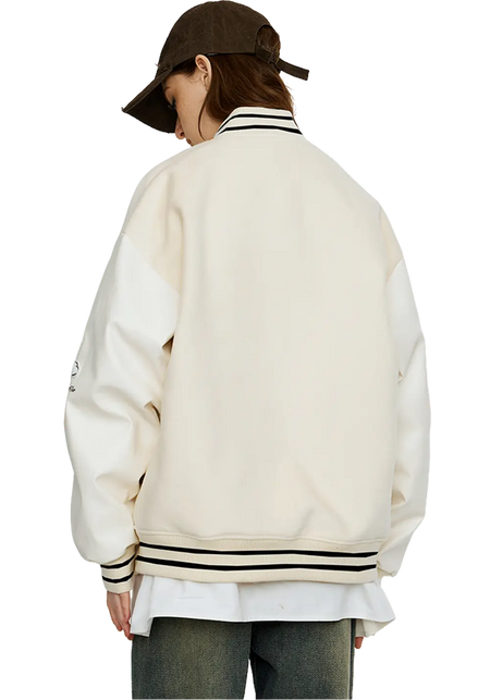 Colorful Letters Baseball Jersey - PSYLOS 1, Colorful Letters Baseball Jersey, Jacket, iconslab, PSYLOS 1