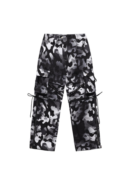 FVVO丨RIVET CARGO PANTS-Camouflage - PSYLOS 1, FVVO丨RIVET CARGO PANTS-Camouflage, Pants, FREE WORLD ORDER, PSYLOS 1