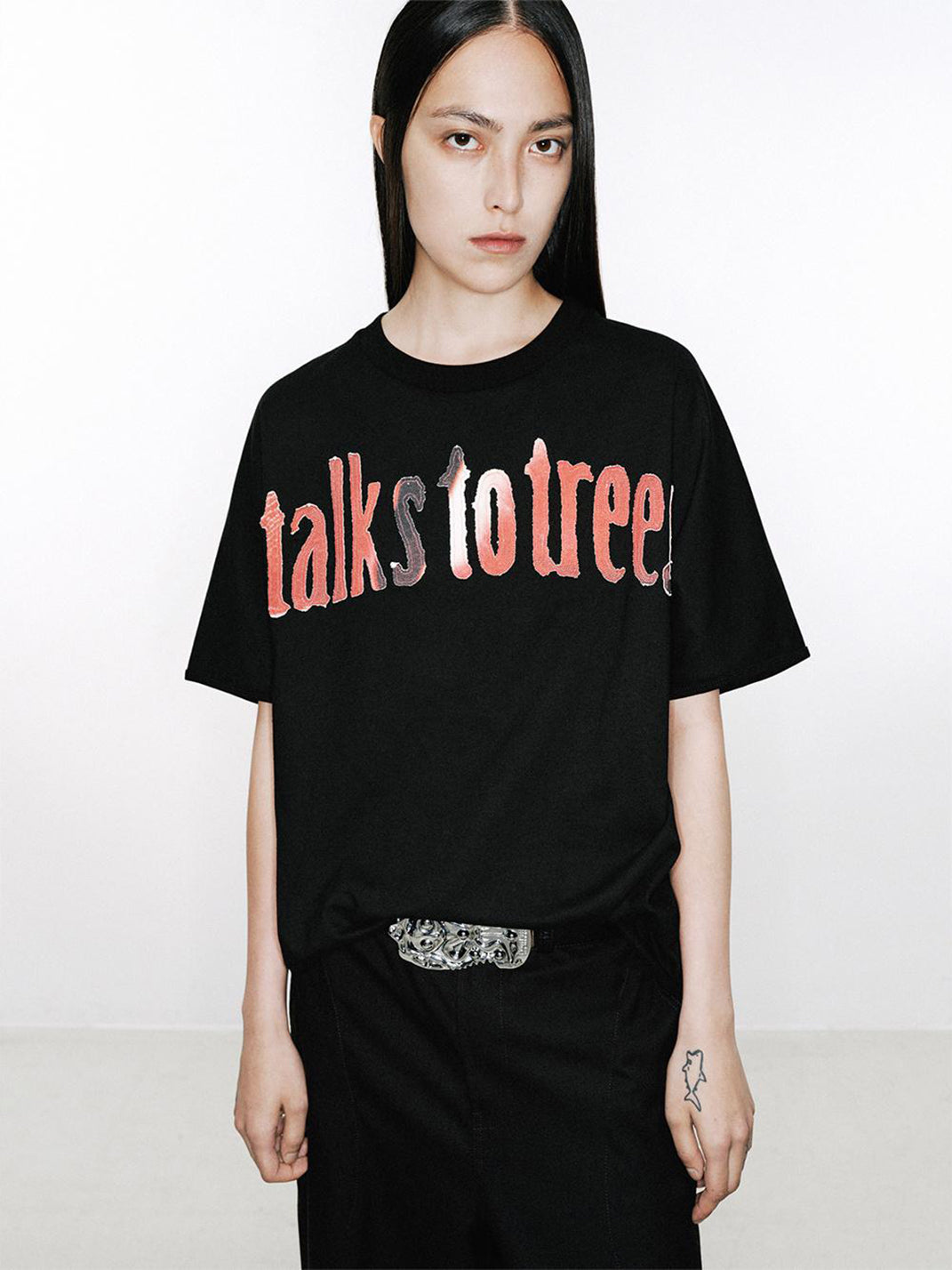 NUTEMPEROR | “Talks to Trees” Cotton Patch T-Shirt-Black - PSYLOS 1, NUTEMPEROR | “Talks to Trees” Cotton Patch T-Shirt-Black, T-Shirt, NUTEMPEROR•JAPAN, PSYLOS 1