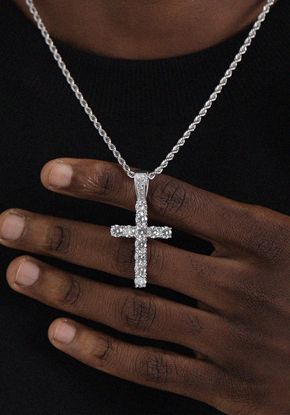 LUXTA丨Iced Out Diamond Cross Pendant - PSYLOS 1, LUXTA丨Iced Out Diamond Cross Pendant, Accessories, LUXTA, PSYLOS 1