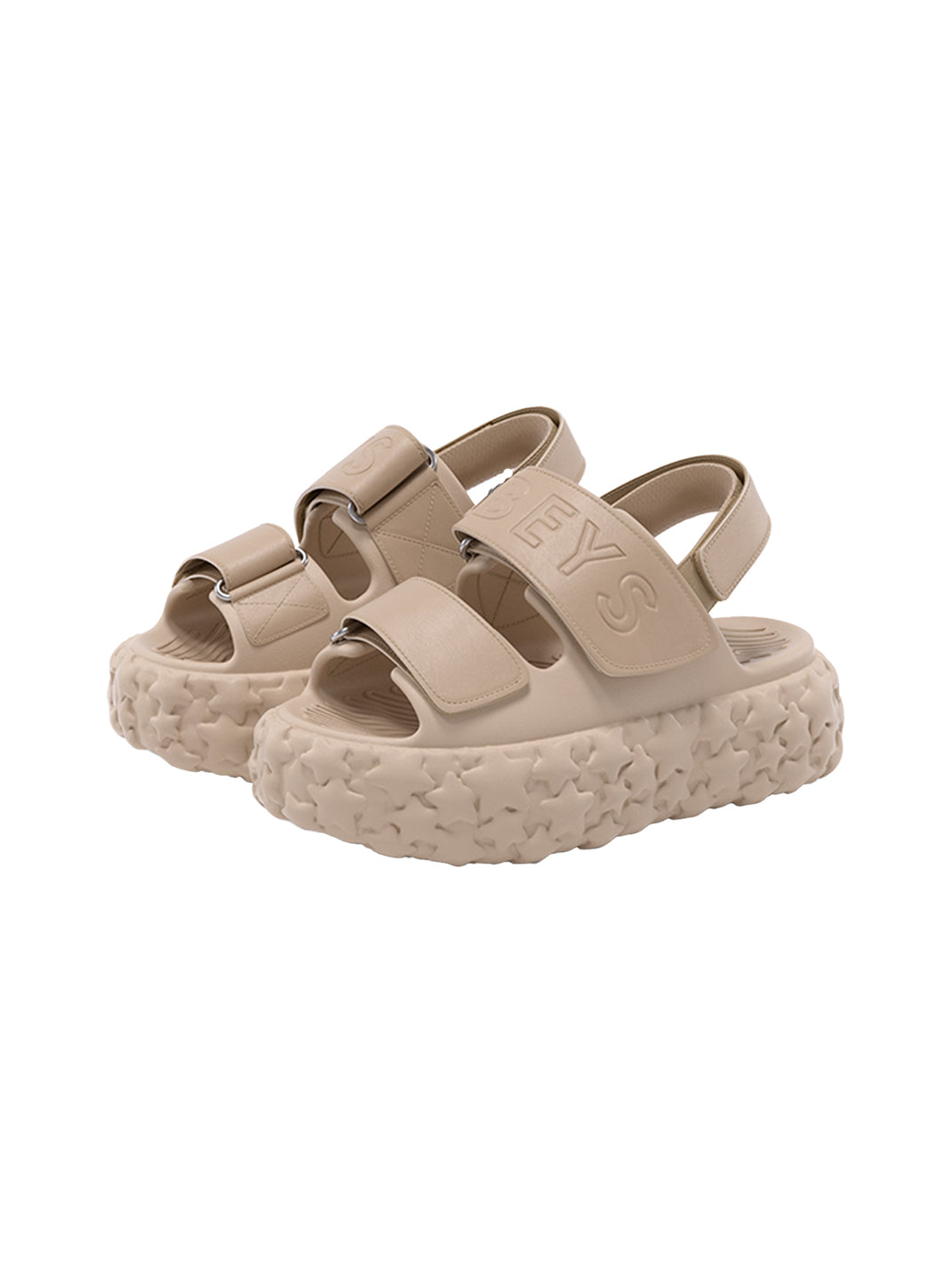 BEYS | Chunky Star Sandals Women Fashion Shoes-Khaki - PSYLOS 1, BEYS | Chunky Star Sandals Women Fashion Shoes-Khaki, Sandals, BEYS, PSYLOS 1