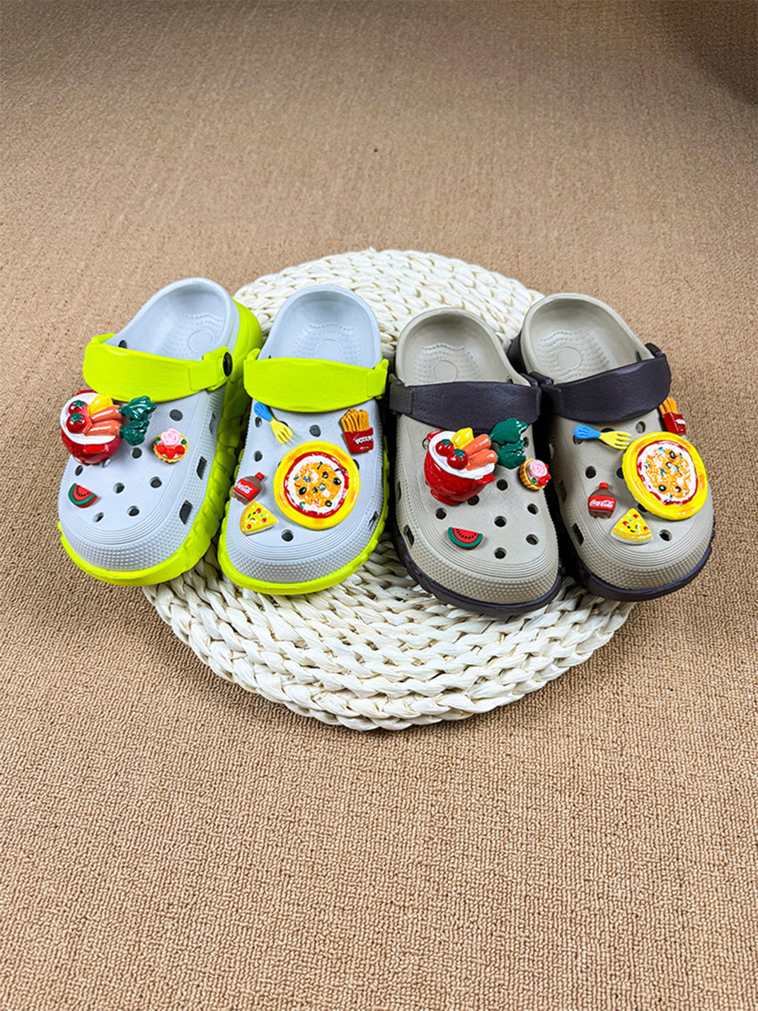 UNFAIR | Pizza Style EVA Clogs Funny Chunky Sandals - PSYLOS 1, UNFAIR | Pizza Style EVA Clogs Funny Chunky Sandals, Sandals, UNFAIR, PSYLOS 1