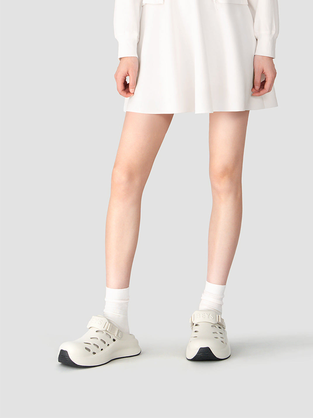 BEYS | Capsule Clog Mules Thick Sole Shoes-White - PSYLOS 1, BEYS | Capsule Clog Mules Thick Sole Shoes-White, Sandals, BEYS, PSYLOS 1