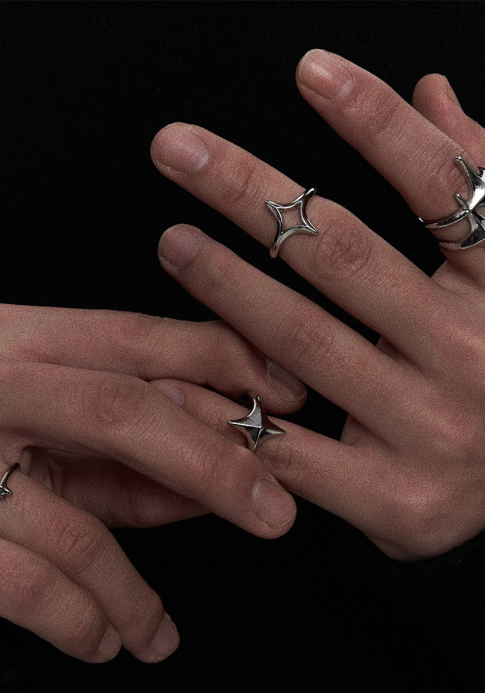 Losing Bargain丨Stackable Star Cluster Ring Set - PSYLOS 1, Losing Bargain丨Stackable Star Cluster Ring Set, Accessories, Losing Bargain, PSYLOS 1