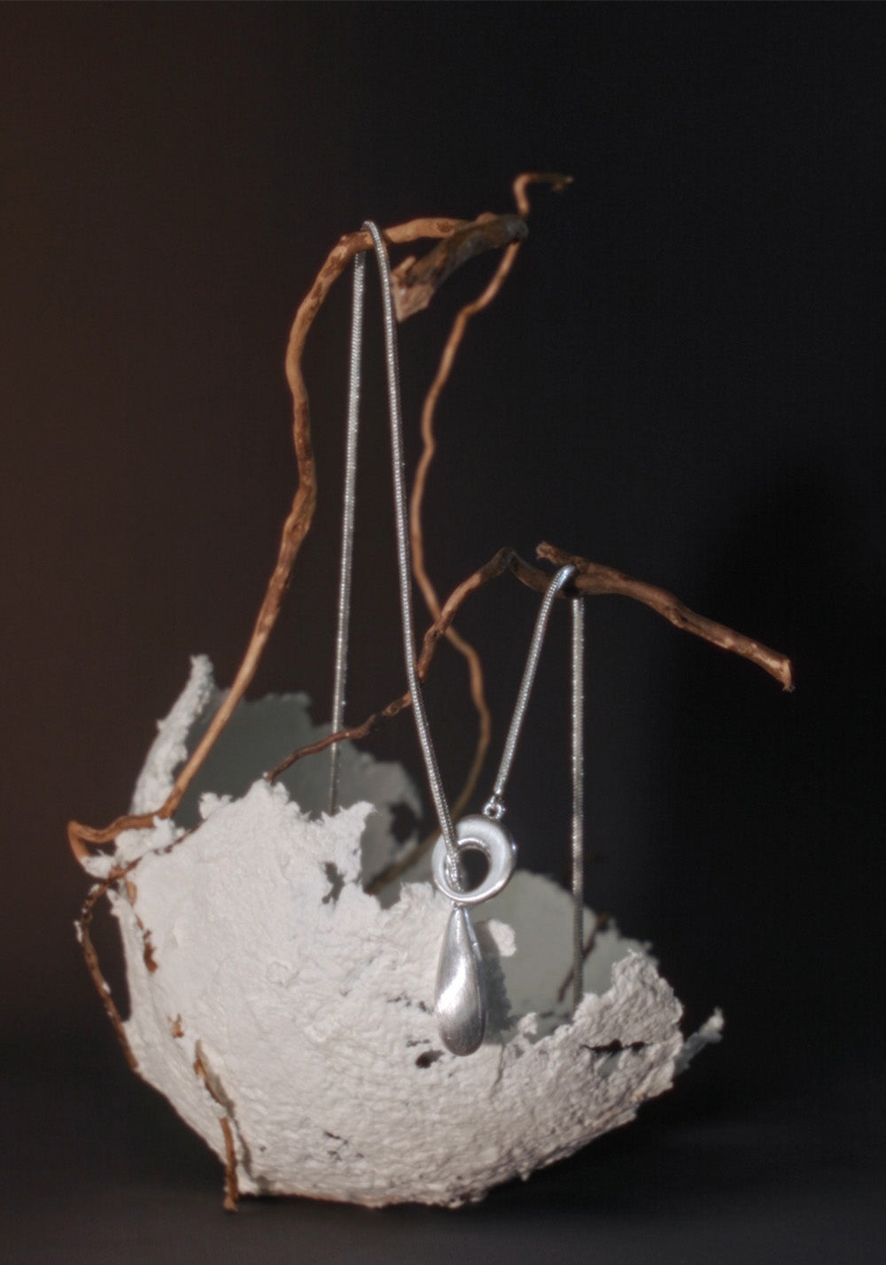 SUN HUNTER丨Brushed Teardrop Slider Necklace - PSYLOS 1, SUN HUNTER丨Brushed Teardrop Slider Necklace, Accessories, SUN HUNTER, PSYLOS 1