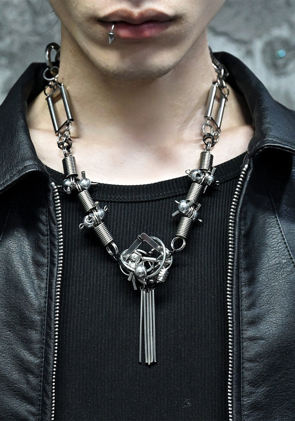 ILLuSoRy丨Cyberpunk Titanium Steel Choker - PSYLOS 1, ILLuSoRy丨Cyberpunk Titanium Steel Choker, Accessories, ILLuSoRy, PSYLOS 1