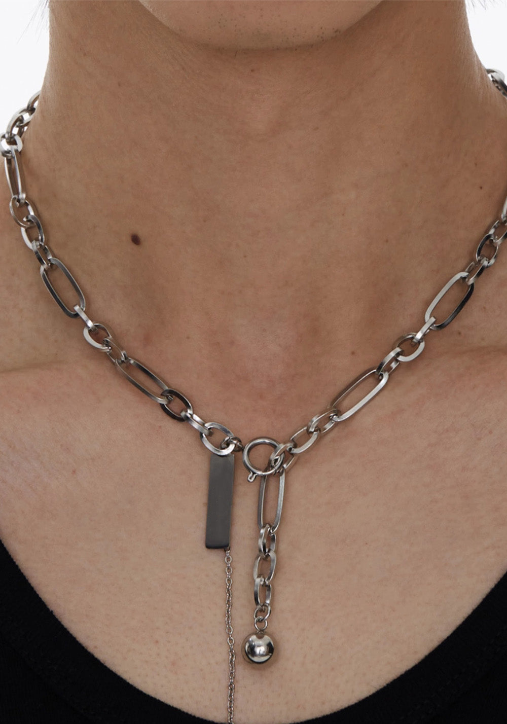 Losing Bargain丨Lock & Chain Ball Pendant Necklace - PSYLOS 1, Losing Bargain丨Lock & Chain Ball Pendant Necklace, Accessories, Losing Bargain, PSYLOS 1