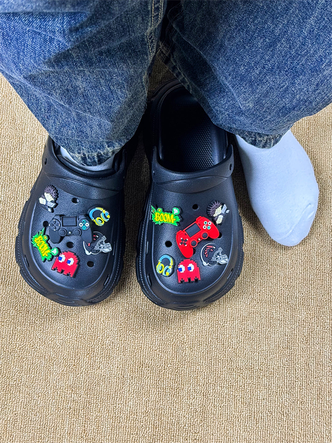 UNFAIR | Gamer EVA Covered-Toe Couple Clogs - PSYLOS 1, UNFAIR | Gamer EVA Covered-Toe Couple Clogs, Sandals, UNFAIR, PSYLOS 1