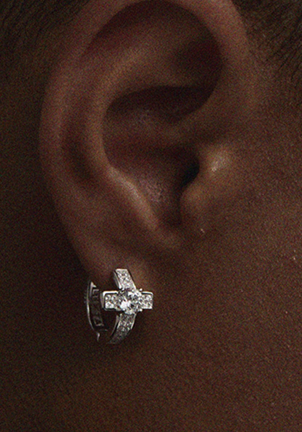 LUXTA丨Diamond Cross Silver Earrings - PSYLOS 1, LUXTA丨Diamond Cross Silver Earrings, Accessories, LUXTA, PSYLOS 1