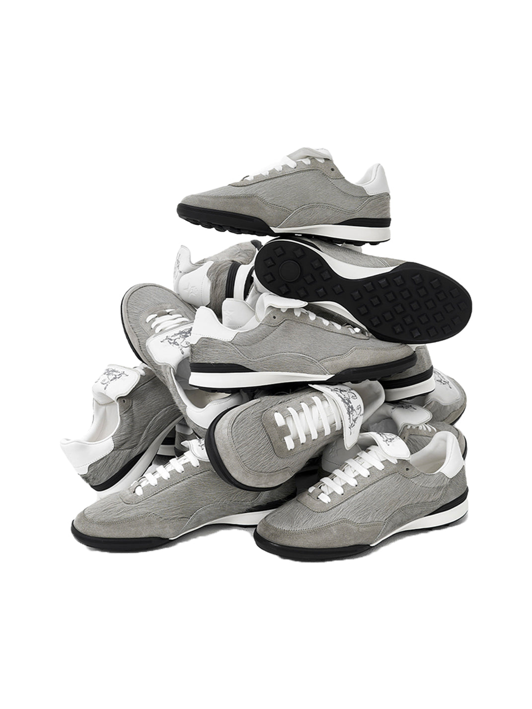 Fourth3ex | Grey Fur-Lined Platform Sneakers - PSYLOS 1, Fourth3ex | Grey Fur-Lined Platform Sneakers, Retro Trainers, Fourth3ex, PSYLOS 1