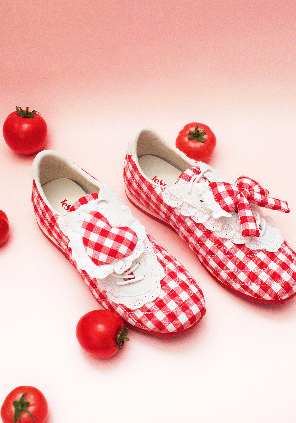 LeStream | Lucky Red Lace-Up Ballet Flats  - PSYLOS 1, LeStream | Lucky Red Lace-Up Ballet Flats , Retro Trainers, LeStream, PSYLOS 1