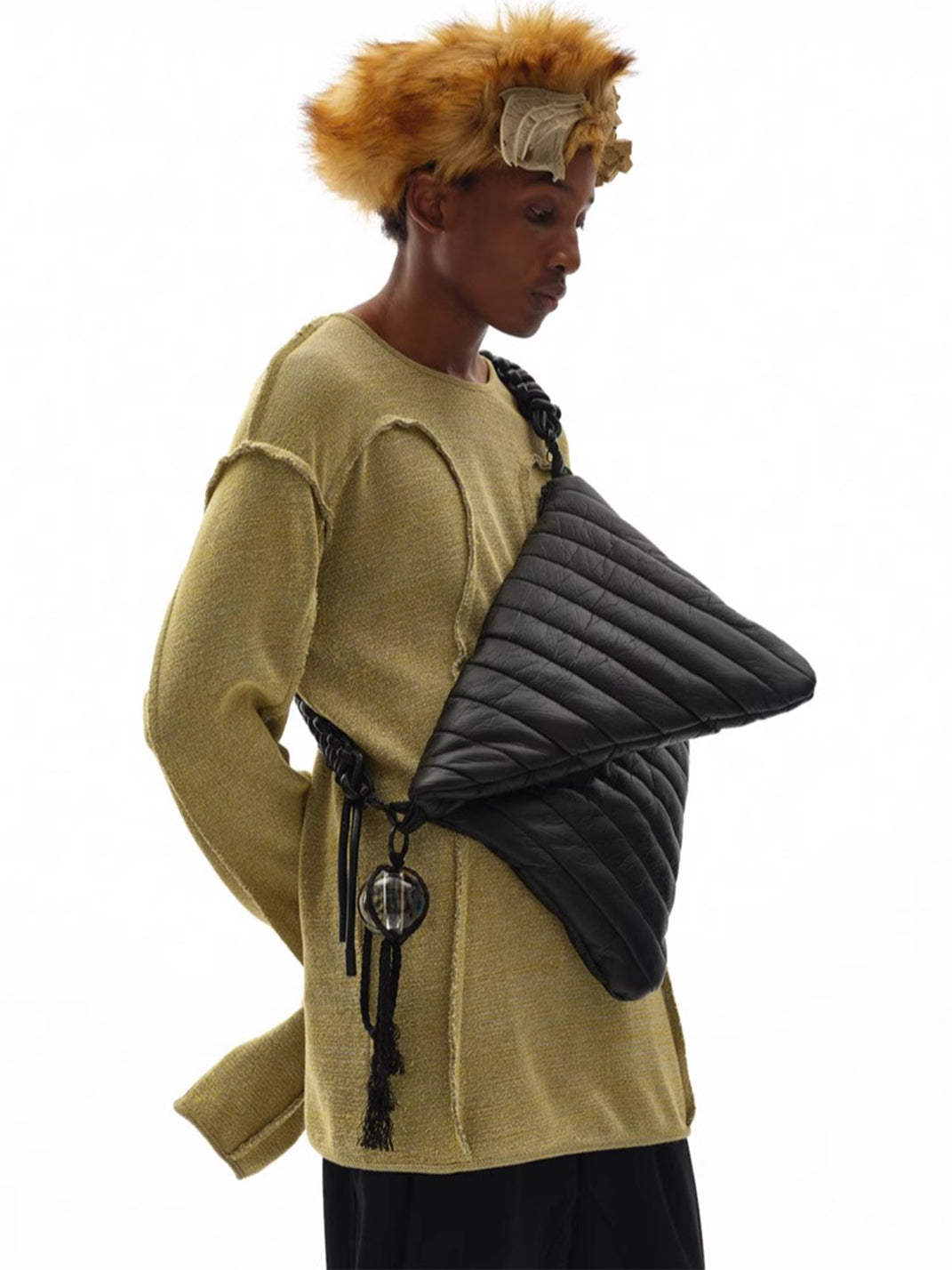 NUTEMPEROR | Handwoven Faux Leather Laptop Crossbody Bag - PSYLOS 1, NUTEMPEROR | Handwoven Faux Leather Laptop Crossbody Bag, Bag, NUTEMPEROR•JAPAN, PSYLOS 1