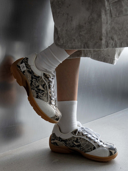MULE DONKEY | "Downforce" Retro Snakeskin Racing Trainer - PSYLOS 1, MULE DONKEY | "Downforce" Retro Snakeskin Racing Trainer, Unisex Shoes, MULE DONKEY, PSYLOS 1