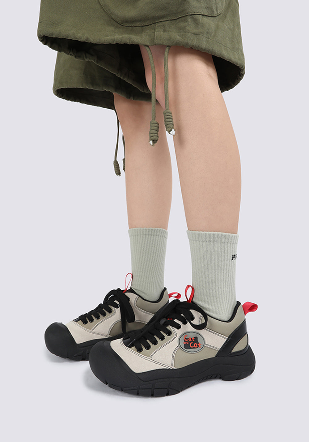 Cat and cat | Chunky Lace-Up Outdoor Round Toe Shoes - PSYLOS 1, Cat and cat | Chunky Lace-Up Outdoor Round Toe Shoes, Athleisure shoes, Cat and cat, PSYLOS 1