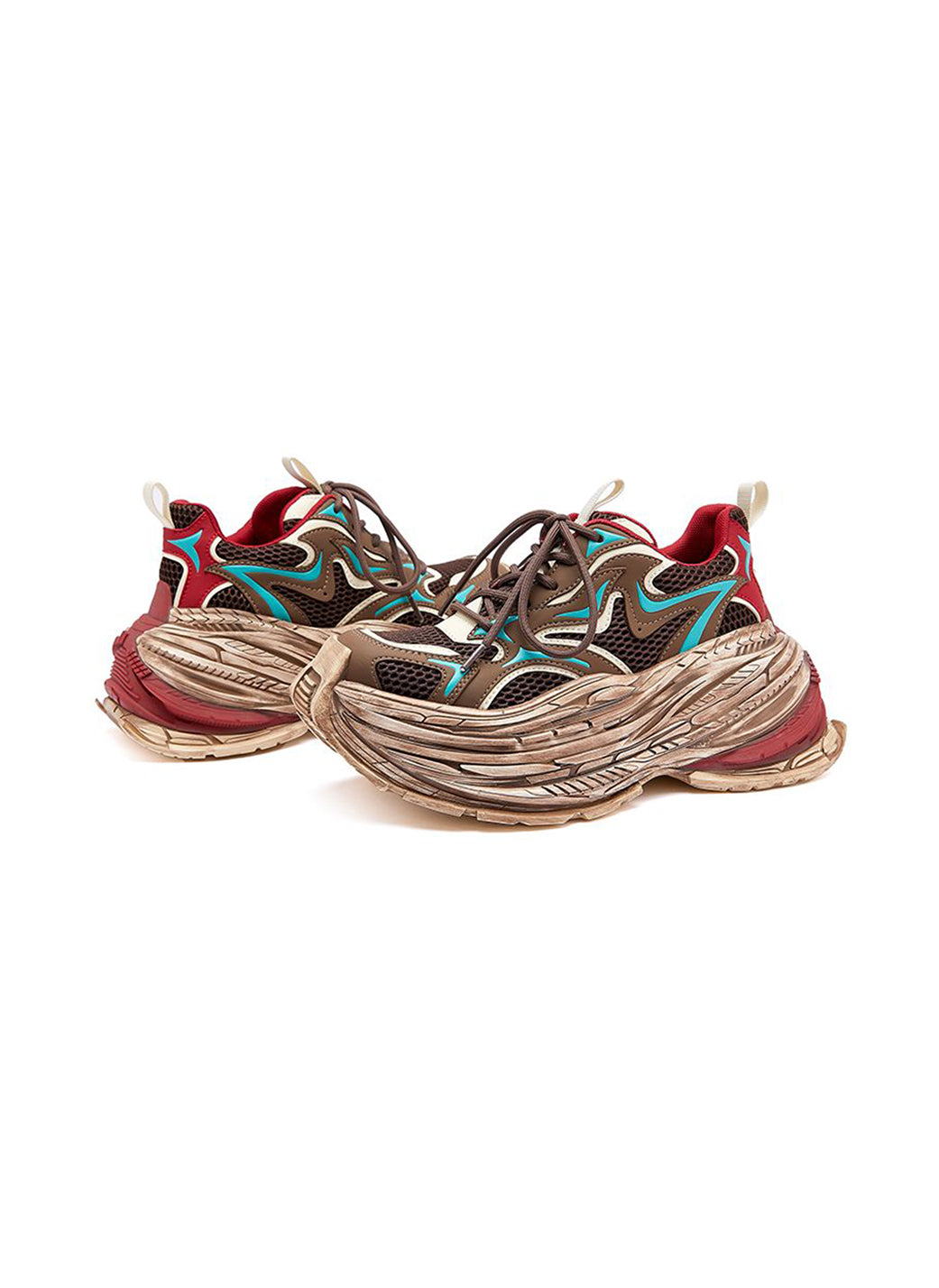 M88M丨Chunky Retro Dad Sneakers Mesh Running Shoes-Brown - PSYLOS 1, M88M丨Chunky Retro Dad Sneakers Mesh Running Shoes-Brown, Chunky Sneakers, M88M, PSYLOS 1