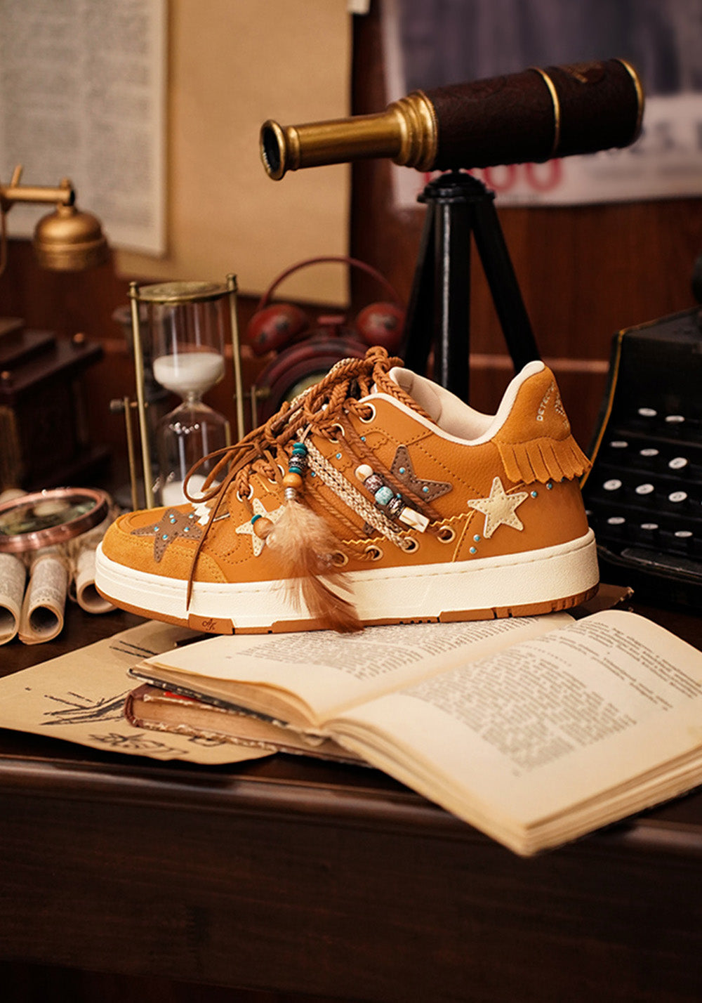 KAALIXTO丨Star Board Shoes-DETECTIVE CHINATOWN 1900 collaboration edition-Ginger - PSYLOS 1, KAALIXTO丨Star Board Shoes-DETECTIVE CHINATOWN 1900 collaboration edition-Ginger, Skate Shoes, KAALIXTO•JAPAN, PSYLOS 1