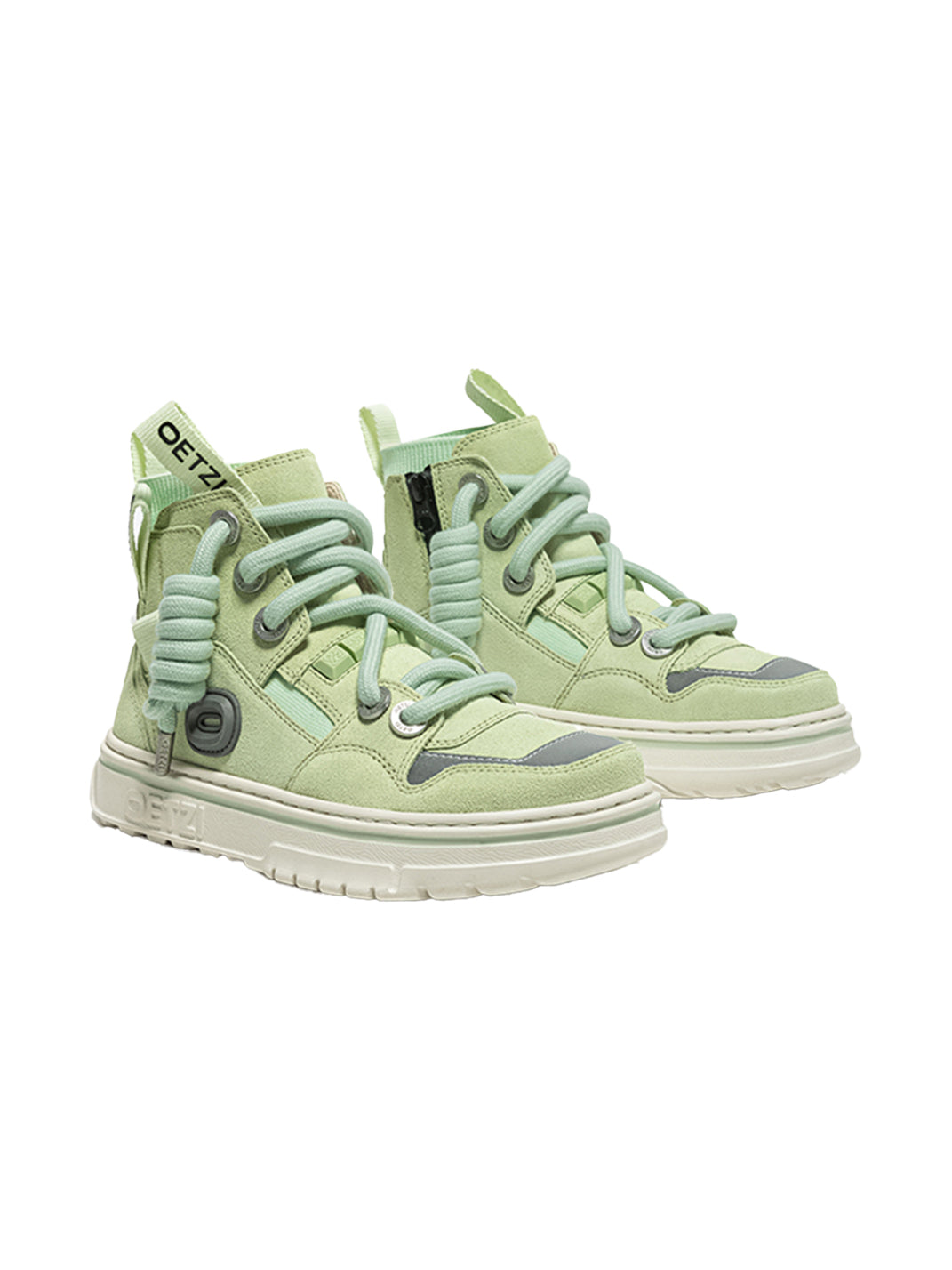 OETZI丨Ötzi Suede High-Top Platform Sneakers-Green - PSYLOS 1, OETZI丨Ötzi Suede High-Top Platform Sneakers-Green, Chunky Sneakers, OETZI, PSYLOS 1