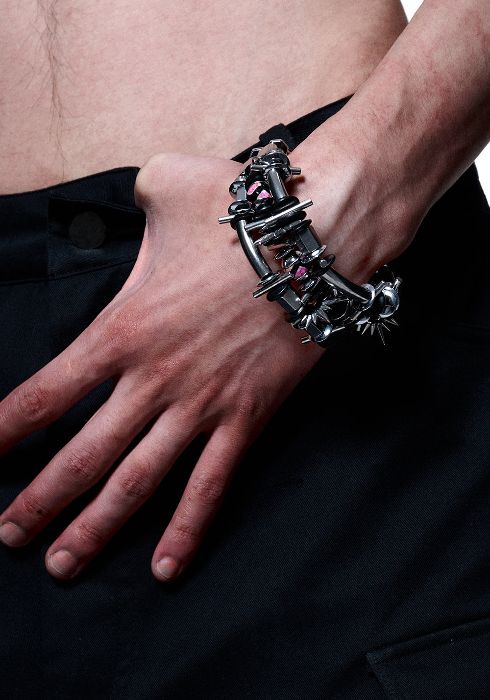 ILLuSoRy丨Industrial Metal Cuff Bracelet - PSYLOS 1, ILLuSoRy丨Industrial Metal Cuff Bracelet, Accessories, ILLuSoRy, PSYLOS 1