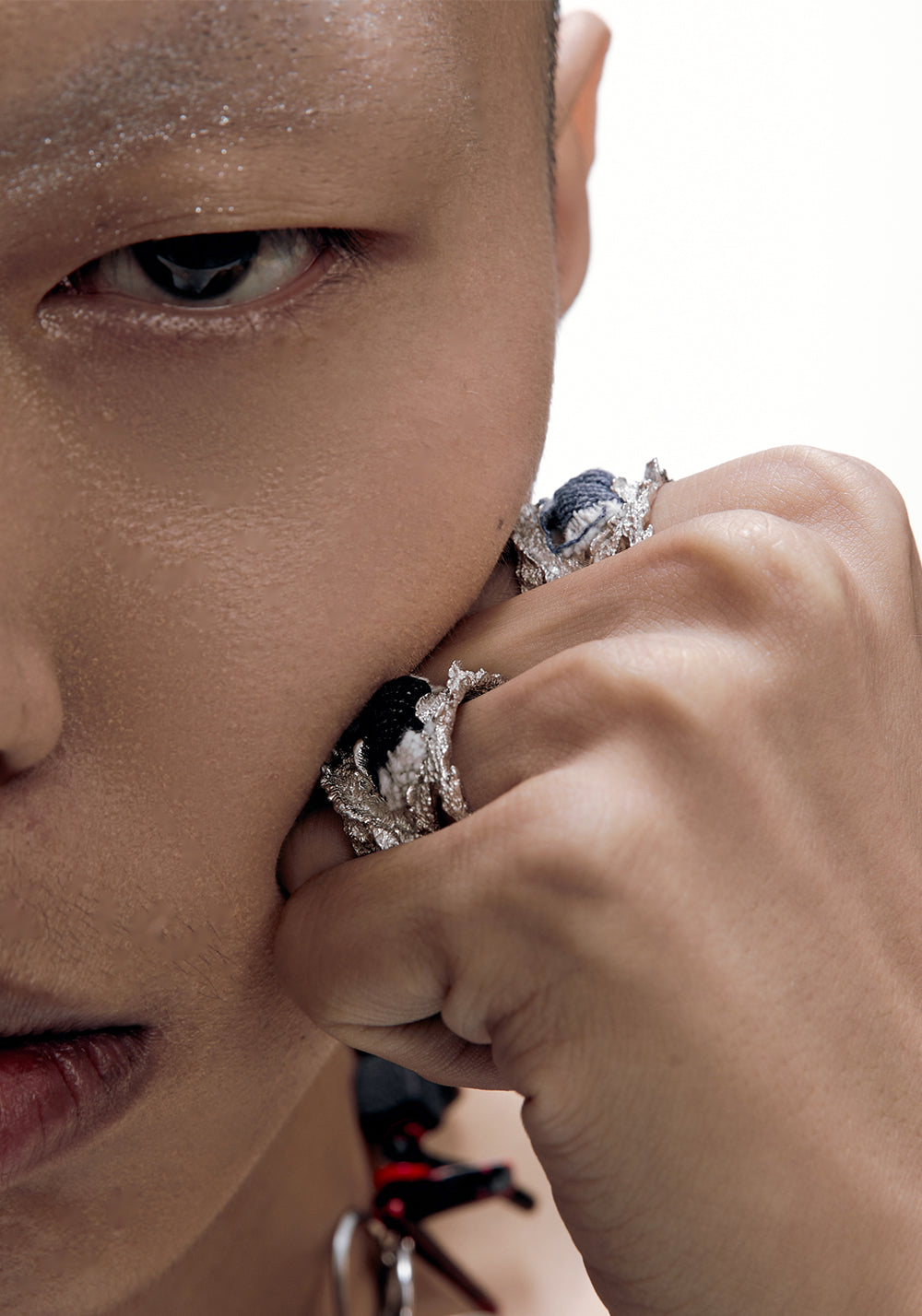 ILLuSoRy丨Futuristic Silver Denim Ring - PSYLOS 1, ILLuSoRy丨Futuristic Silver Denim Ring, Accessories, ILLuSoRy, PSYLOS 1