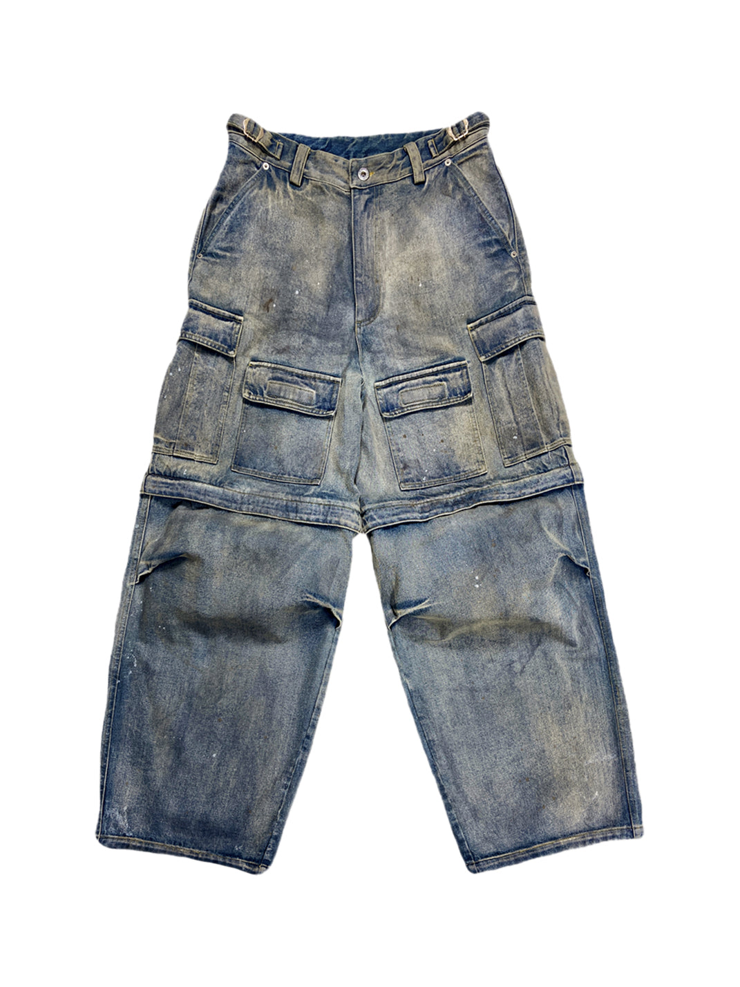 WoosterArchive | 8 Pockets Aged Loose Fit Jeans - PSYLOS 1, WoosterArchive | 8 Pockets Aged Loose Fit Jeans, Men's Wear, WoosterArchive, PSYLOS 1