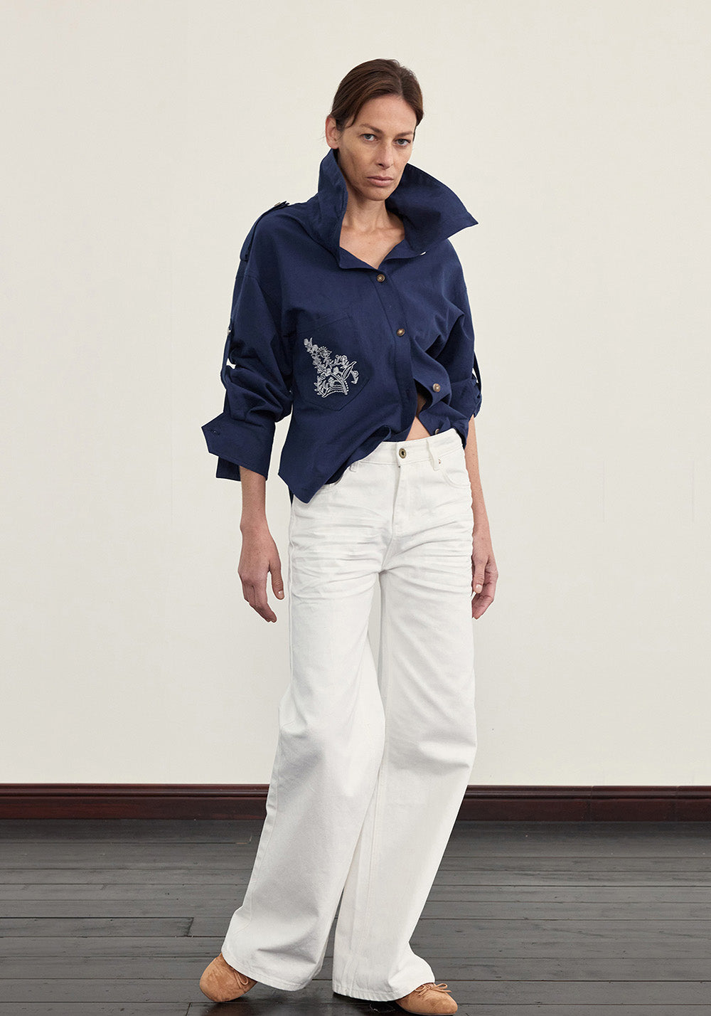 NyDkyel丨Deconstructed Placket Linen Blend Shirt-Blue - PSYLOS 1, NyDkyel丨Deconstructed Placket Linen Blend Shirt-Blue, Shirt, NyDkyel, PSYLOS 1