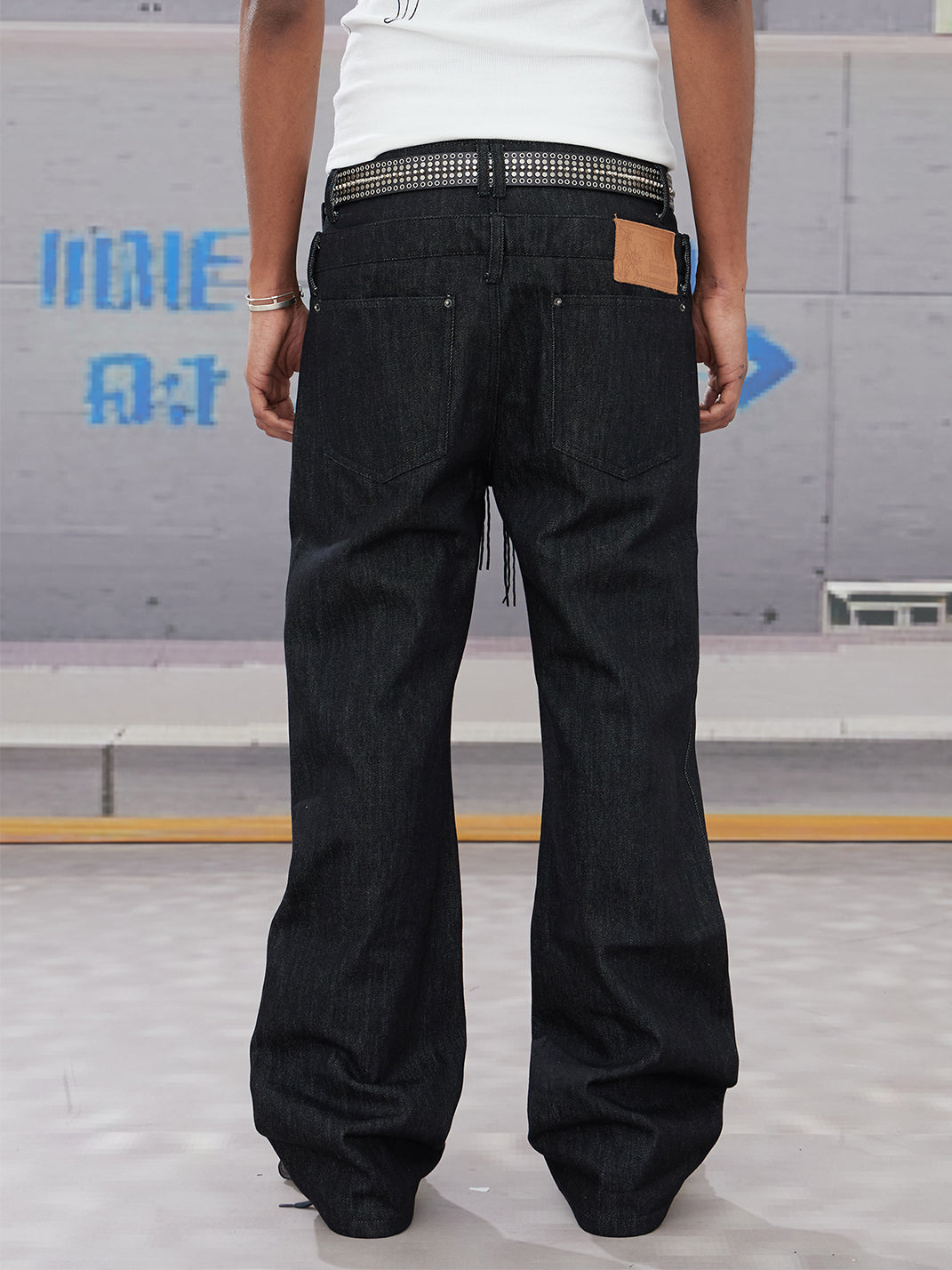 DND4DES | Zipper Drawstring Flare Denim Pants - PSYLOS 1, DND4DES | Zipper Drawstring Flare Denim Pants, Jeans, DND4DES•JAPAN, PSYLOS 1