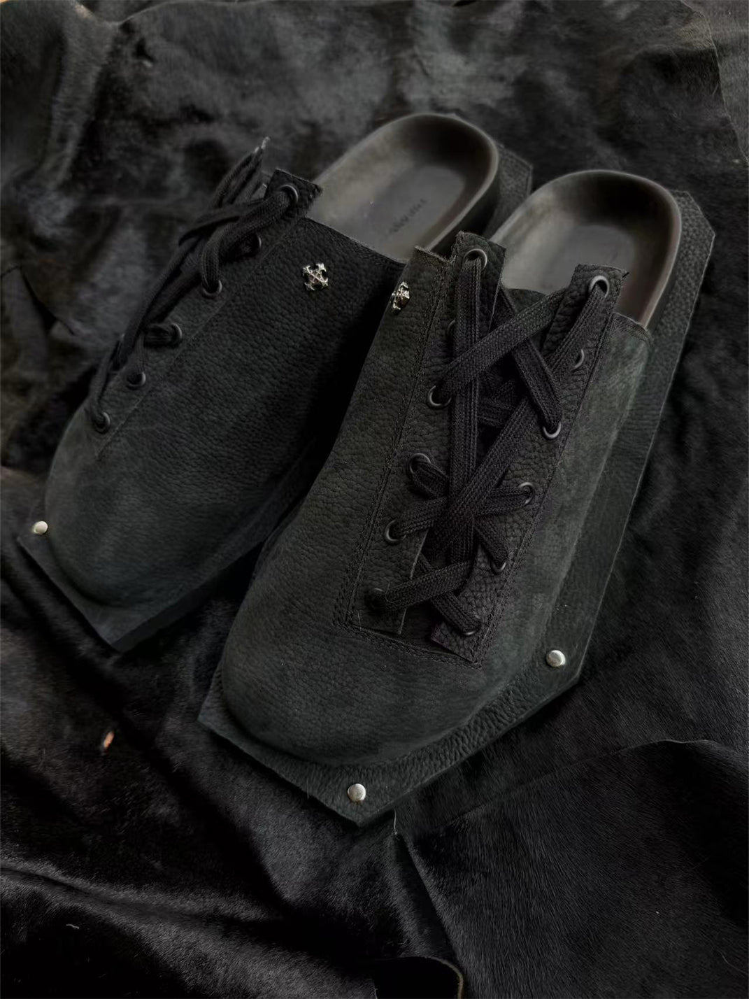 Disark│Distressed Leather Coffin Sole Birkenstock-Style Sandals - PSYLOS 1, Disark│Distressed Leather Coffin Sole Birkenstock-Style Sandals, Sandals, Disark, PSYLOS 1