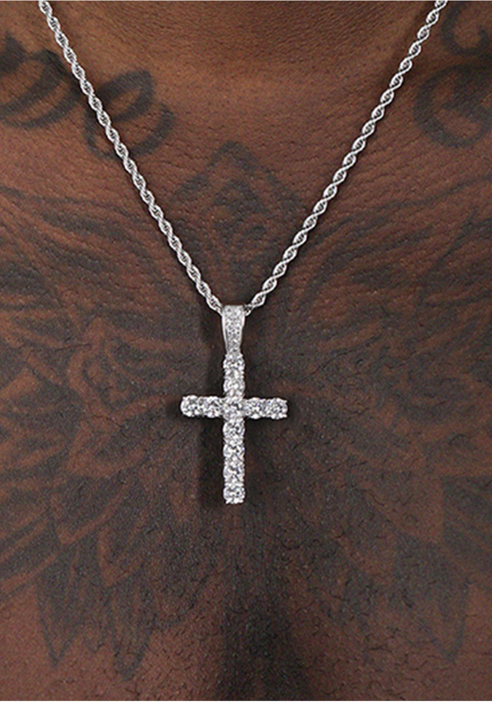 LUXTA丨Iced Out Diamond Cross Pendant - PSYLOS 1, LUXTA丨Iced Out Diamond Cross Pendant, Accessories, LUXTA, PSYLOS 1