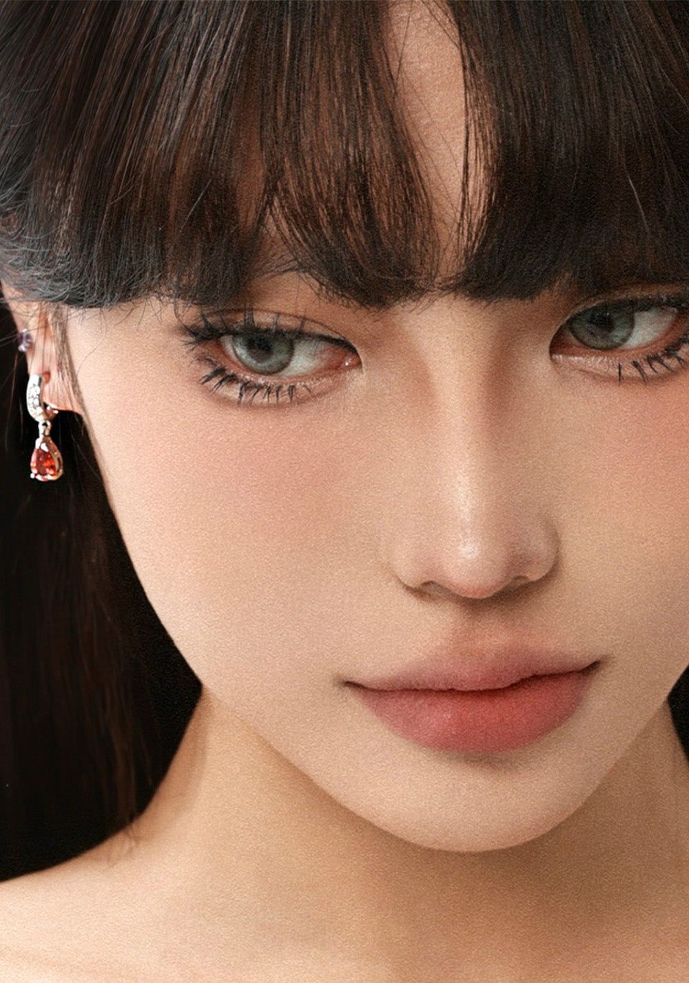 Losing Bargain丨Blood Red Teardrop Zircon Earrings - PSYLOS 1, Losing Bargain丨Blood Red Teardrop Zircon Earrings, Accessories, Losing Bargain, PSYLOS 1
