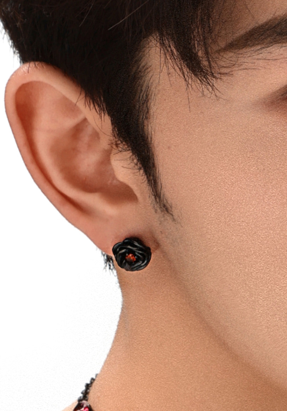 Losing Bargain丨Black Rose Stud Earrings - PSYLOS 1, Losing Bargain丨Black Rose Stud Earrings, Accessories, Losing Bargain, PSYLOS 1