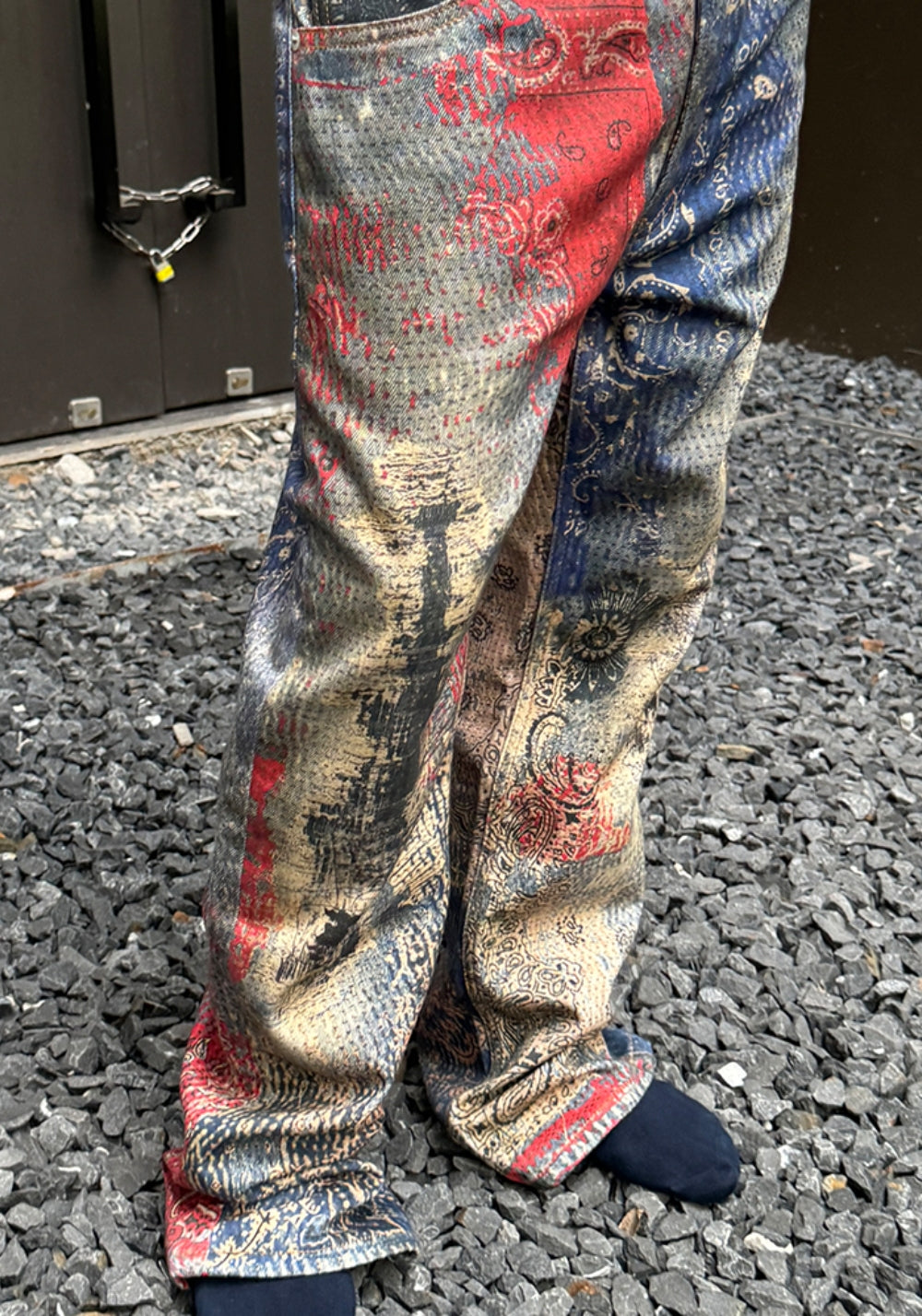 HAONANHUANG丨501 Boro Digital Patch Jeans - PSYLOS 1, HAONANHUANG丨501 Boro Digital Patch Jeans, Jeans, HAONANHUANG, PSYLOS 1