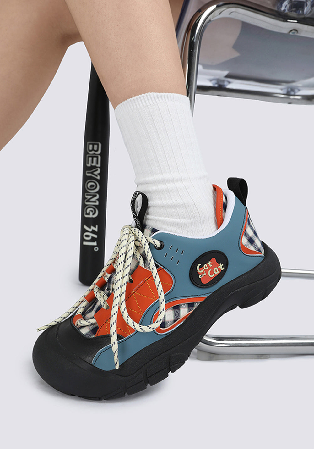 Cat and cat | Chunky Cute Colorblock Casual Sneakers - PSYLOS 1, Cat and cat | Chunky Cute Colorblock Casual Sneakers, Athleisure shoes, Cat and cat, PSYLOS 1