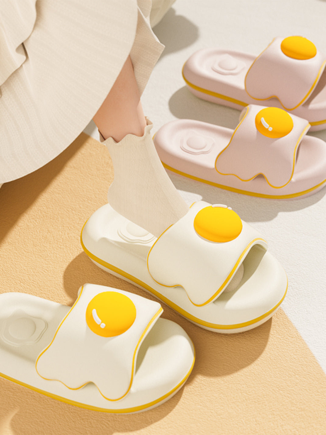 Chedoir | Thick Sole Egg Yolk Casual Slide Slippers - PSYLOS 1, Chedoir | Thick Sole Egg Yolk Casual Slide Slippers, Slippers, Chedoir, PSYLOS 1