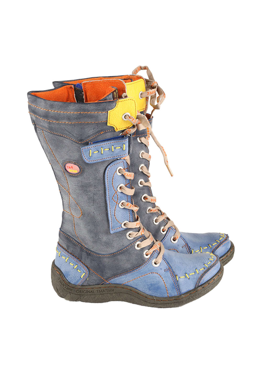 TMA EYES | Washed PU Y2K Style Snow Boots - fleece lined - PSYLOS 1, TMA EYES | Washed PU Y2K Style Snow Boots - fleece lined, Boots, TMA EYES, PSYLOS 1