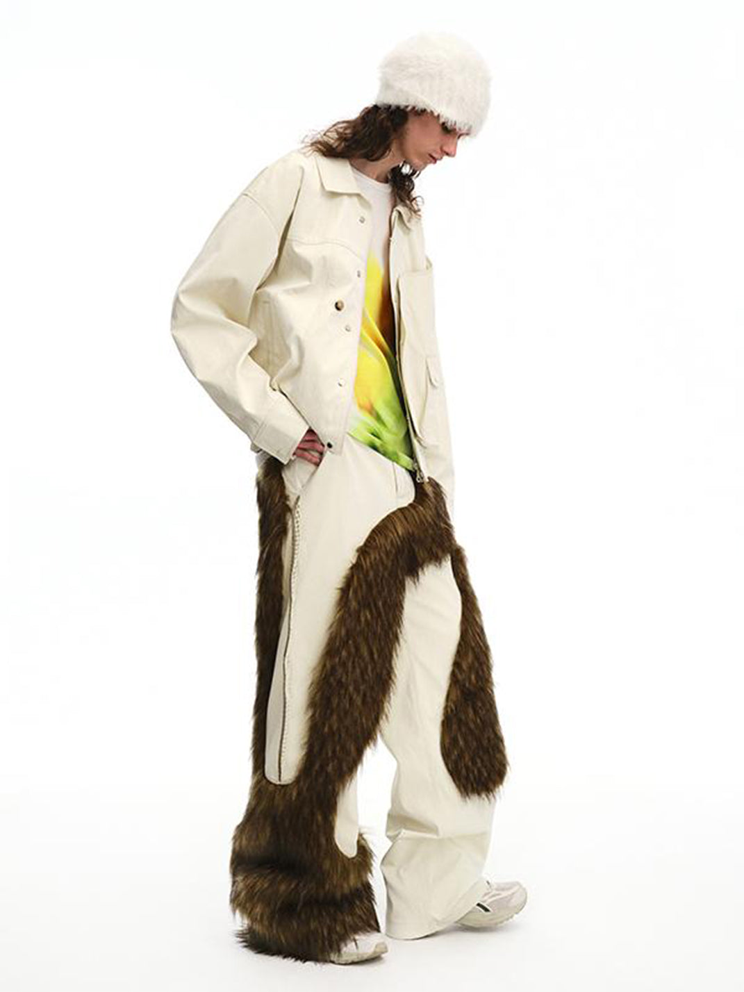 NUTEMPEROR | Furry Knit Beanie Hat-White - PSYLOS 1, NUTEMPEROR | Furry Knit Beanie Hat-White, Hat, NUTEMPEROR•JAPAN, PSYLOS 1