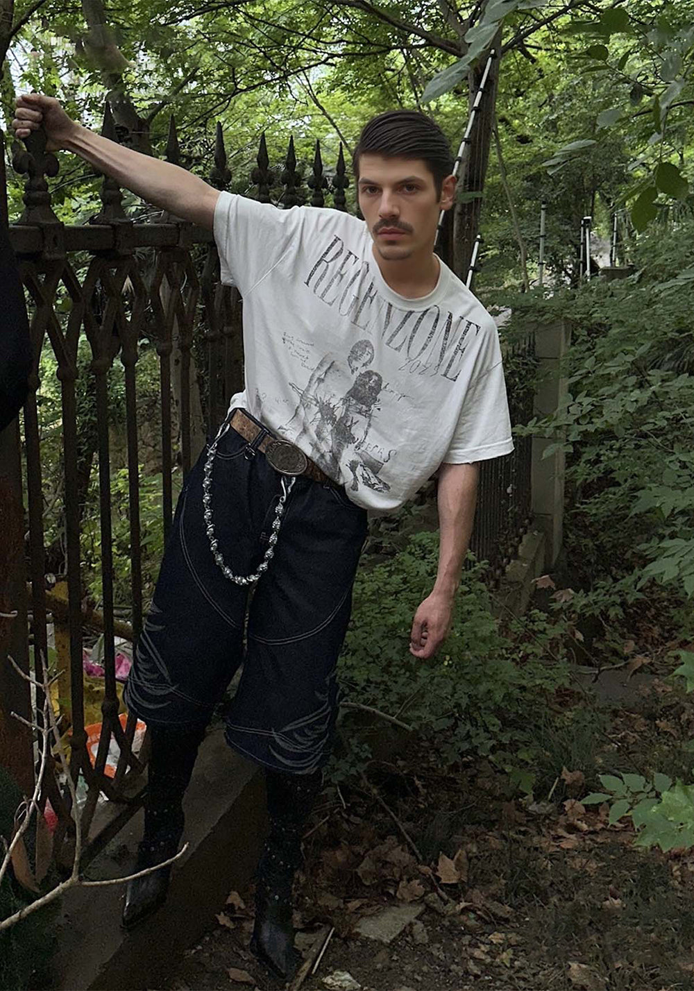 REGEN ZONE丨Distressed Goat Skull Chain - Punk Pants Accessory - PSYLOS 1, REGEN ZONE丨Distressed Goat Skull Chain - Punk Pants Accessory, Accessories, REGEN ZONE•JAPAN, PSYLOS 1