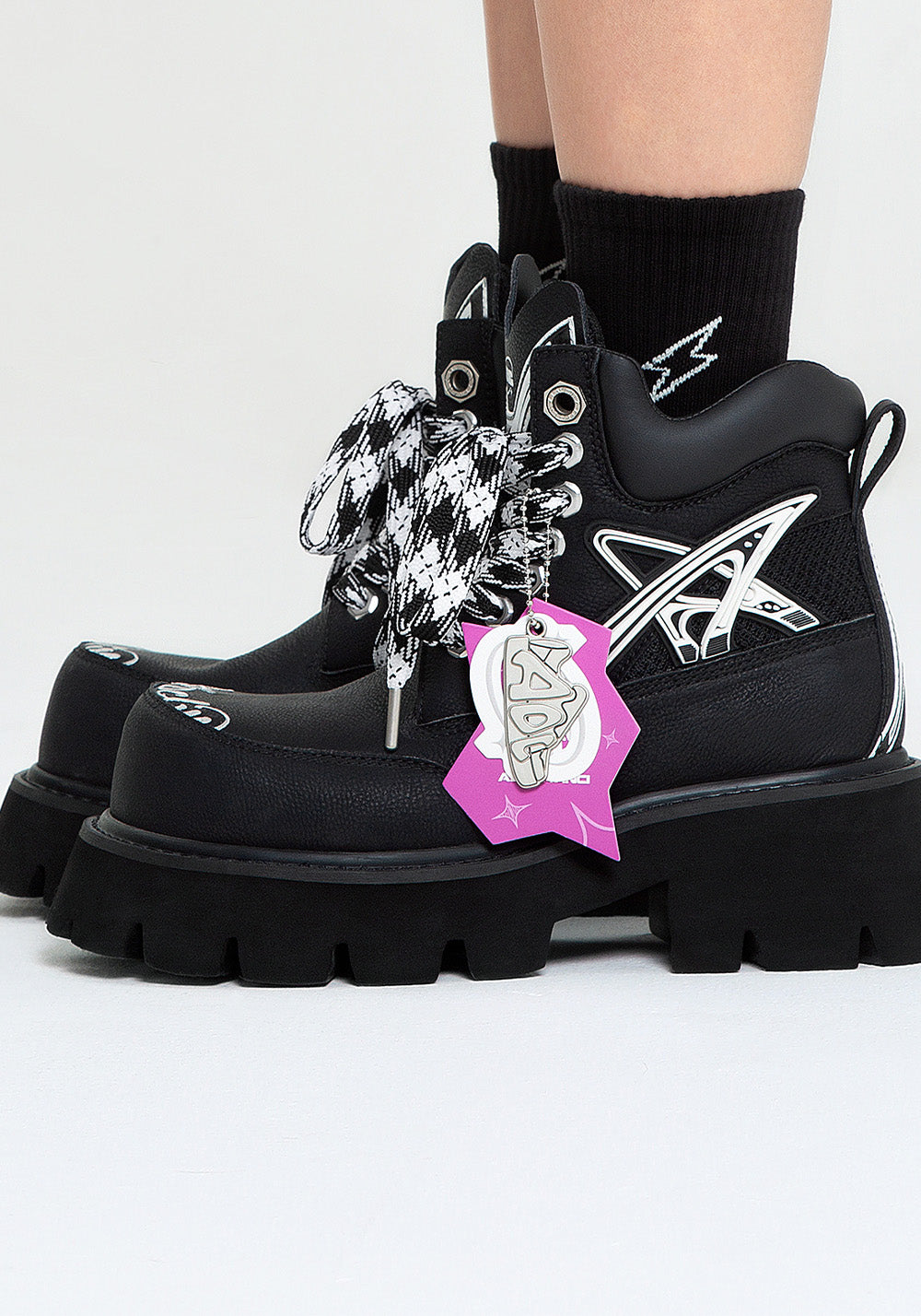 ADC丨Stardust Cat-Ear Black Boots-Black - PSYLOS 1, ADC丨Stardust Cat-Ear Black Boots-Black, Boots, ADC, PSYLOS 1