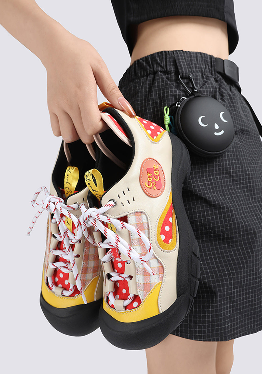 Cat and cat | Chunky Round Toe Lace-Up Sneakers - PSYLOS 1, Cat and cat | Chunky Round Toe Lace-Up Sneakers, Athleisure shoes, Cat and cat, PSYLOS 1