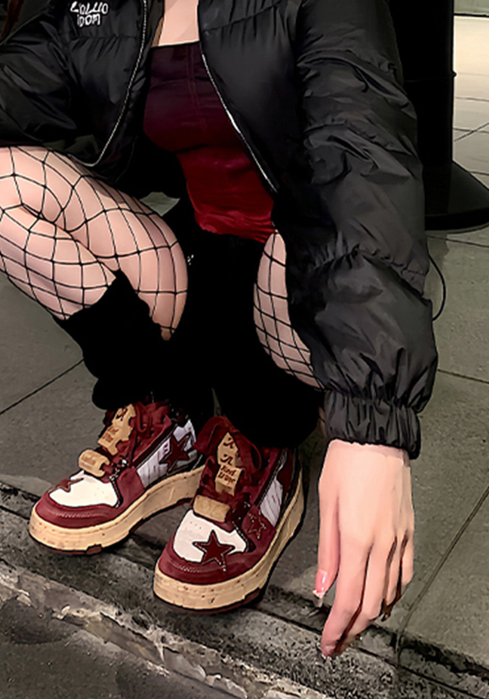 KAALIXTO丨Retro Star Sneakers-Wine Limited - PSYLOS 1, KAALIXTO丨Retro Star Sneakers-Wine Limited, Skate Shoes, Hype States Sale, PSYLOS 1