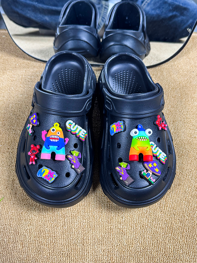 UNFAIR | Rainbow Monster EVA Platform Couple Slides - PSYLOS 1, UNFAIR | Rainbow Monster EVA Platform Couple Slides, Sandals, UNFAIR, PSYLOS 1