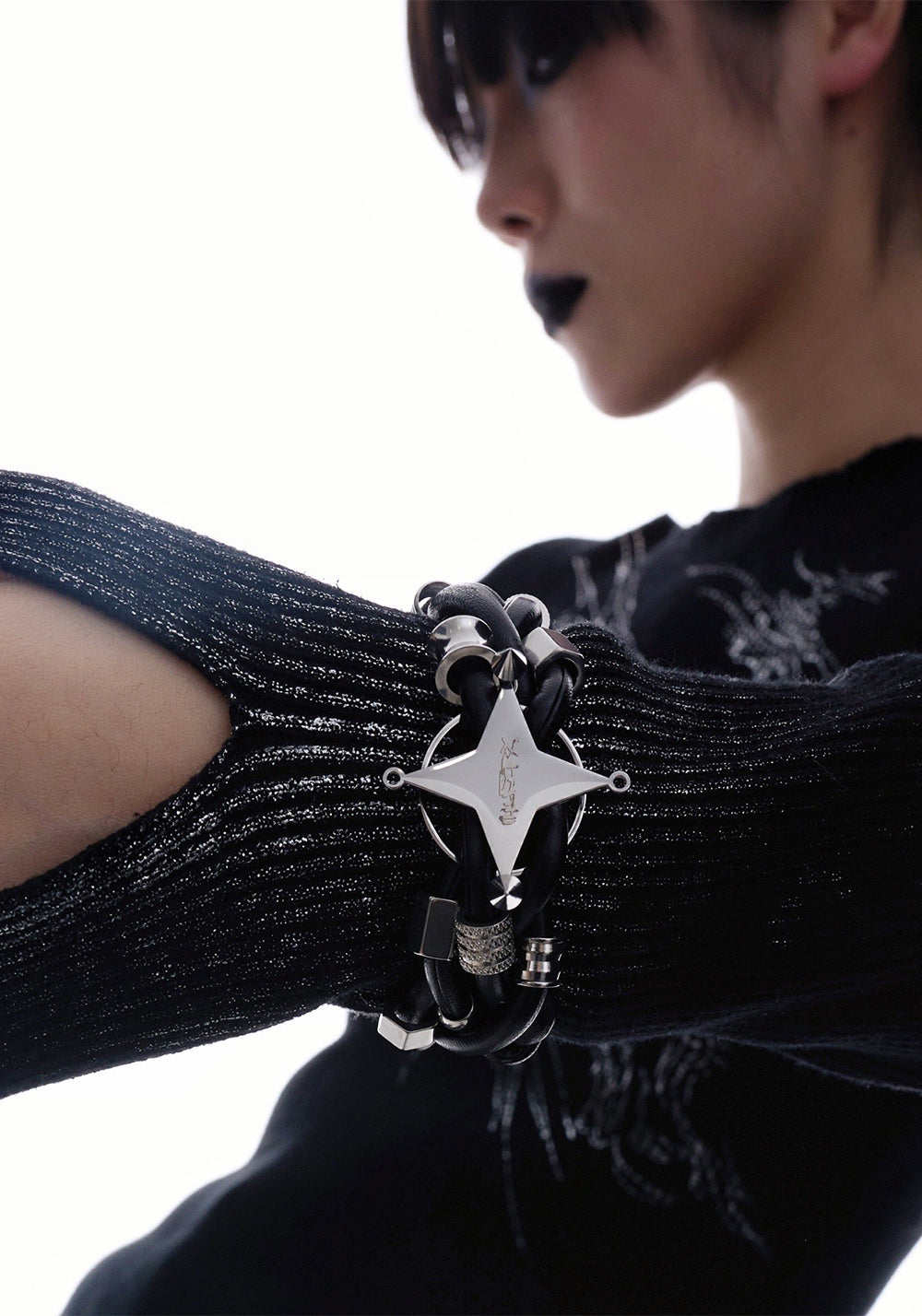 ILLuSoRy丨Leather-Wrapped Bead Bracelet - PSYLOS 1, ILLuSoRy丨Leather-Wrapped Bead Bracelet, Accessories, ILLuSoRy, PSYLOS 1