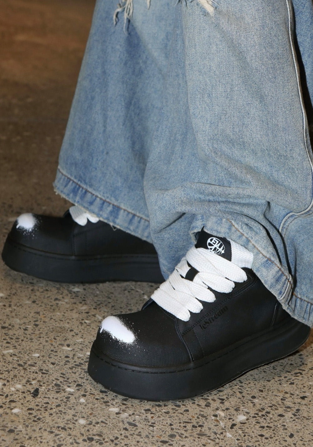 LeStream | Spray-Painted Chunky Derby Shoes  - PSYLOS 1, LeStream | Spray-Painted Chunky Derby Shoes , Chunky Sneakers, LeStream, PSYLOS 1