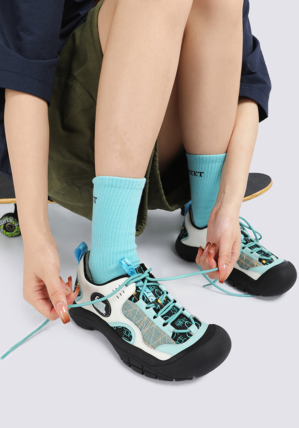 Cat and cat | Colorblock Platform Outdoor Sneakers - PSYLOS 1, Cat and cat | Colorblock Platform Outdoor Sneakers, Athleisure shoes, Cat and cat, PSYLOS 1