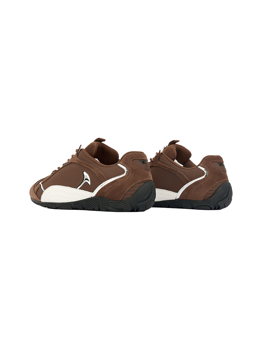 SMILEY | Retro Racing Thin Sole Sneakers-Brown - PSYLOS 1, SMILEY | Retro Racing Thin Sole Sneakers-Brown, Retro Trainers, SMILEY, PSYLOS 1