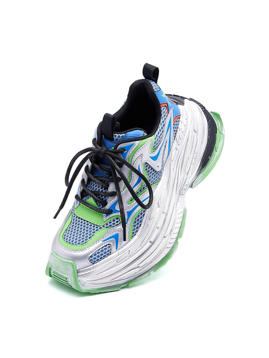 M88M丨Chunky Retro Dad Sneakers Mesh Running Shoes-Silver Green - PSYLOS 1, M88M丨Chunky Retro Dad Sneakers Mesh Running Shoes-Silver Green, Chunky Sneakers, M88M, PSYLOS 1