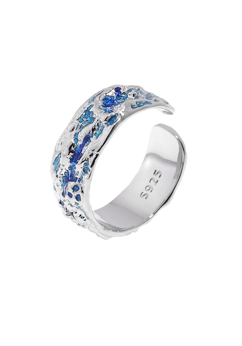 LUXTA丨Blue Ice Silver Adjustable Ring - PSYLOS 1, LUXTA丨Blue Ice Silver Adjustable Ring, Accessories, LUXTA, PSYLOS 1