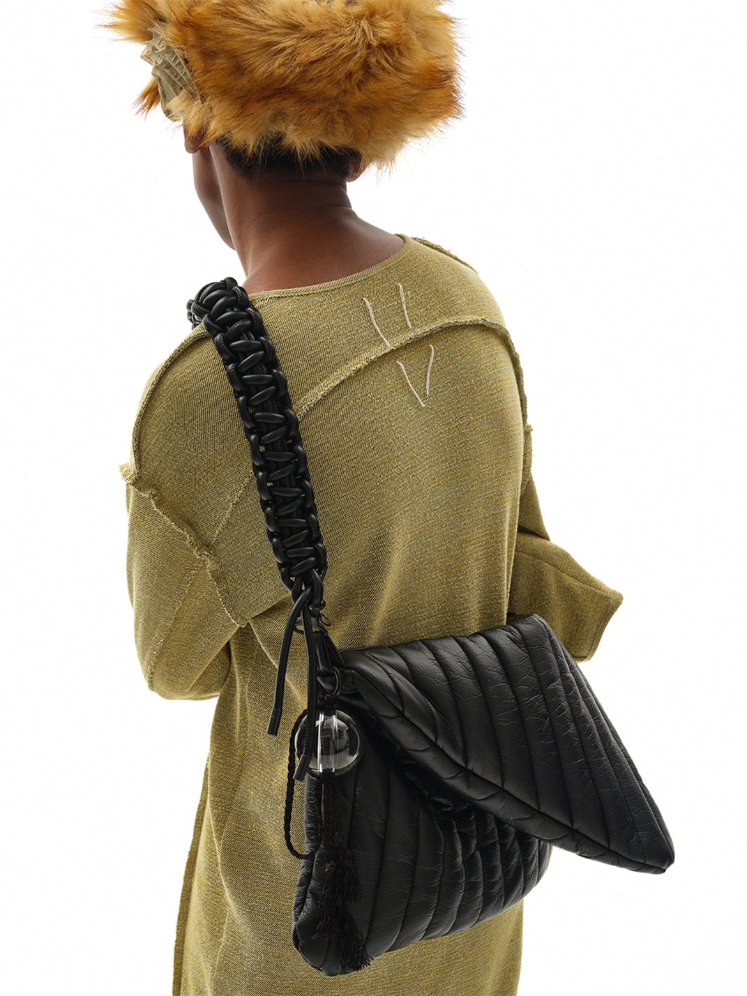 NUTEMPEROR | Handwoven Faux Leather Laptop Crossbody Bag - PSYLOS 1, NUTEMPEROR | Handwoven Faux Leather Laptop Crossbody Bag, Bag, NUTEMPEROR•JAPAN, PSYLOS 1