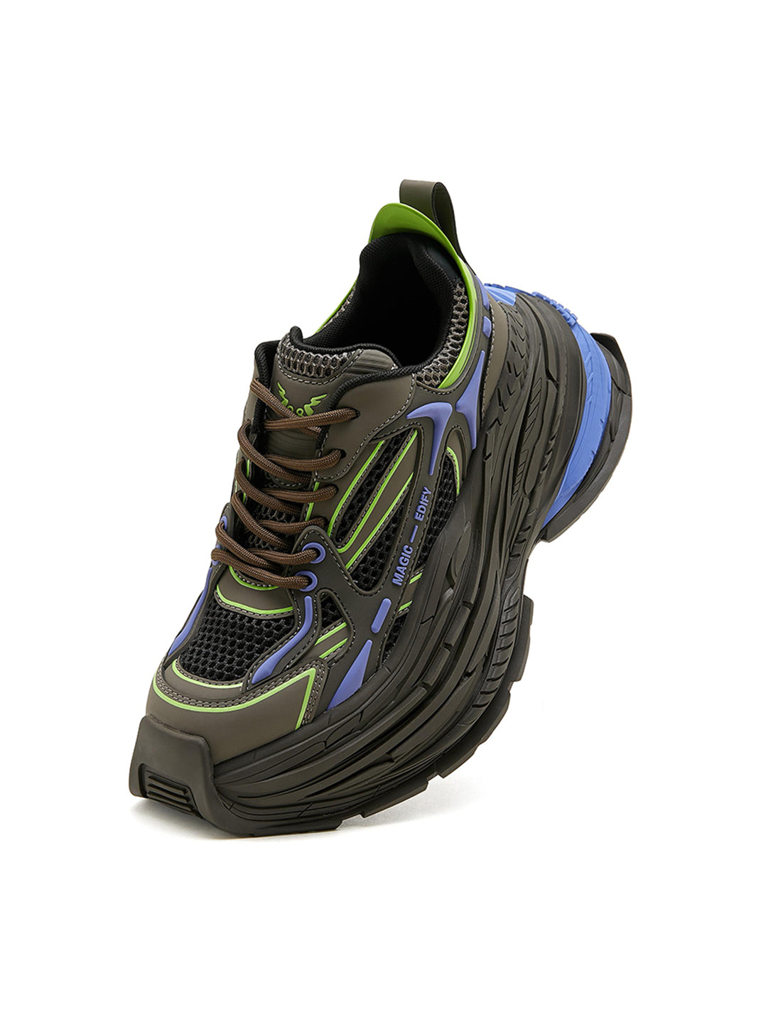 M88M丨Distressed Dad Sneakers Couple Retro Shoes-Olive Green - PSYLOS 1, M88M丨Distressed Dad Sneakers Couple Retro Shoes-Olive Green, Chunky Sneakers, M88M, PSYLOS 1